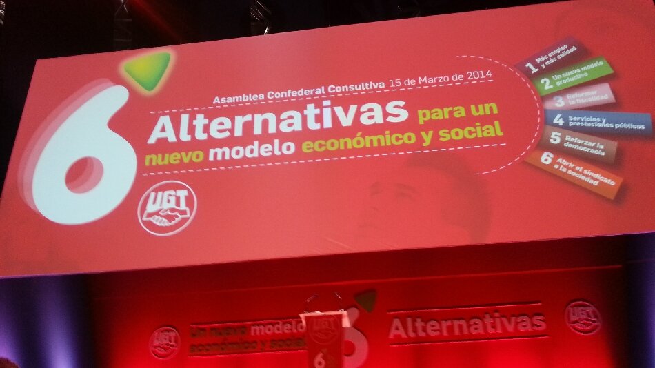 Asamblea General Plenaria de la Unin General de Trabajadores celebrada en el Madrid Arenas de la Casa de Campo el da 15 de marzo de 2014