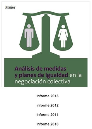 Anlisis de medidas y planes de igualdad en la negociacin colectiva, informe 2010-2013