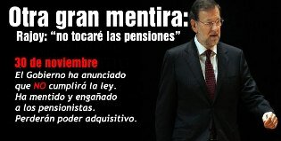 Mentiras del Gobierno del PP